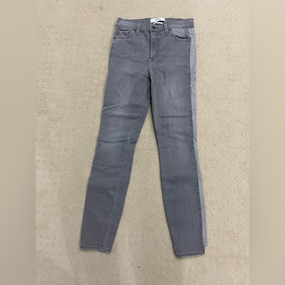Grey Side Detail Pistola Skinny Jeans - Picture 2 of 5